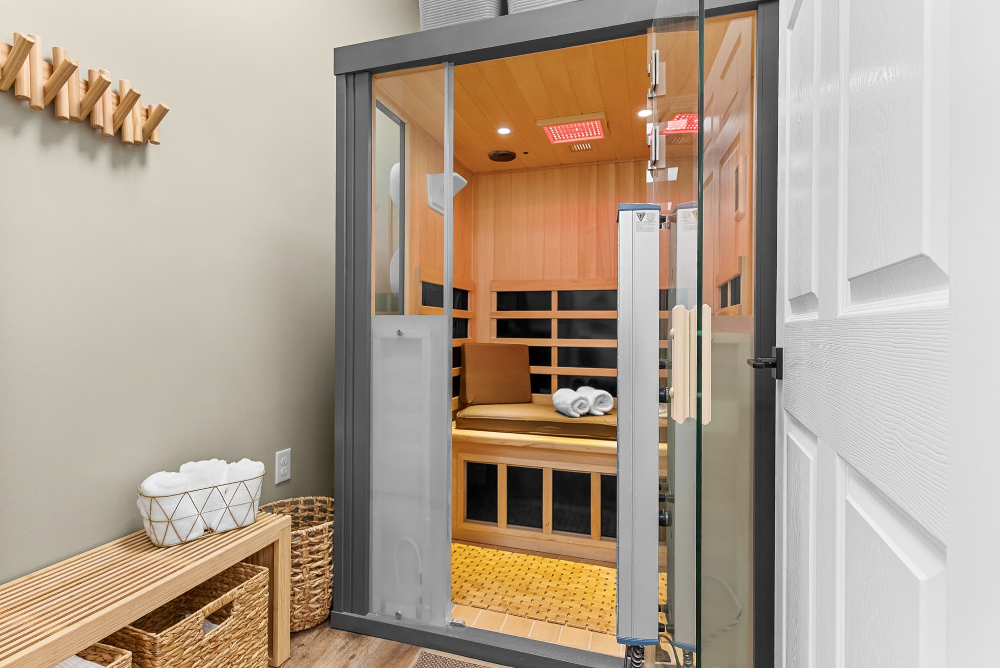 The HaloSauna infrared salt therapy room at Vital Health and Wellness