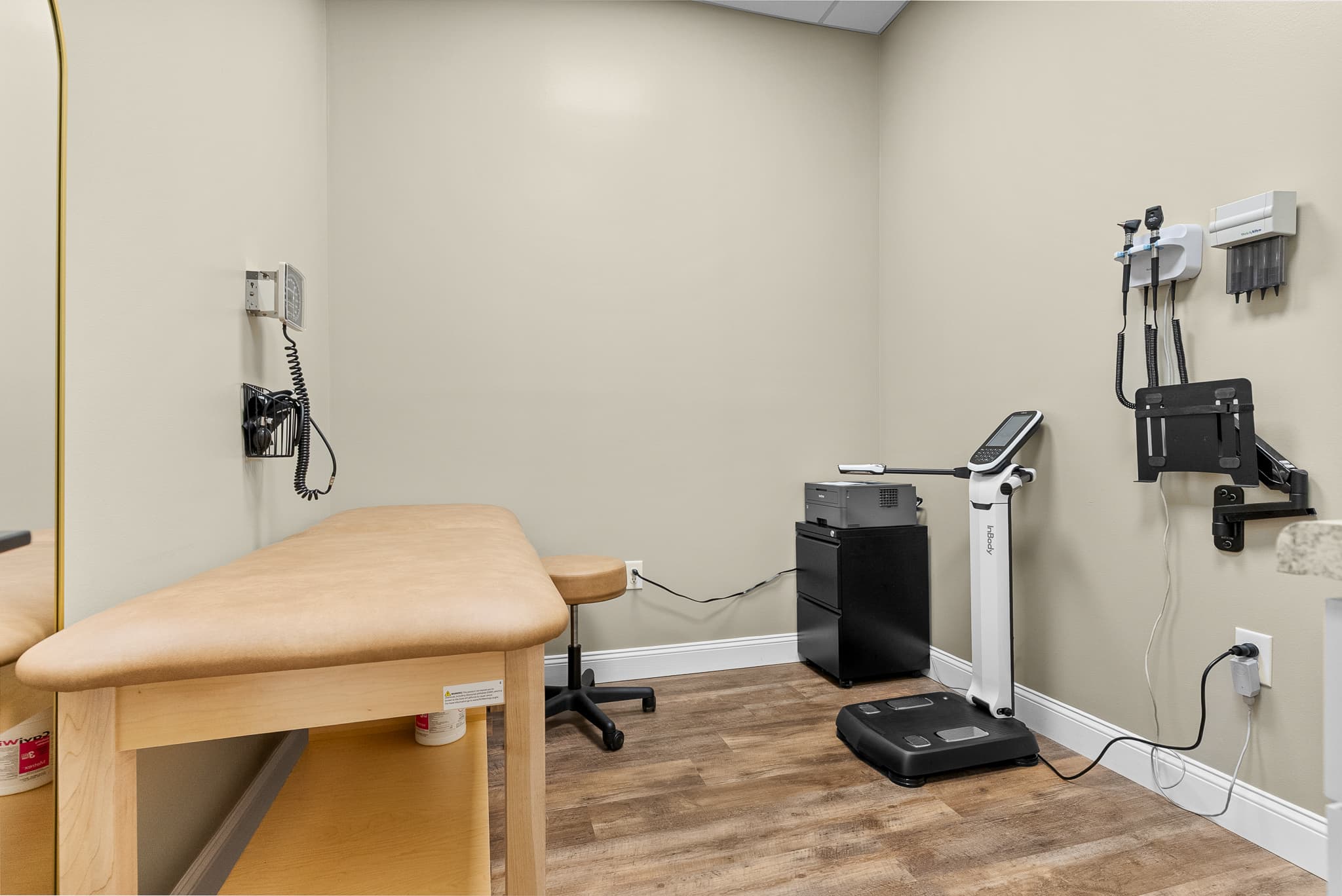 The medical weight management exam room at Vital Health and Wellness